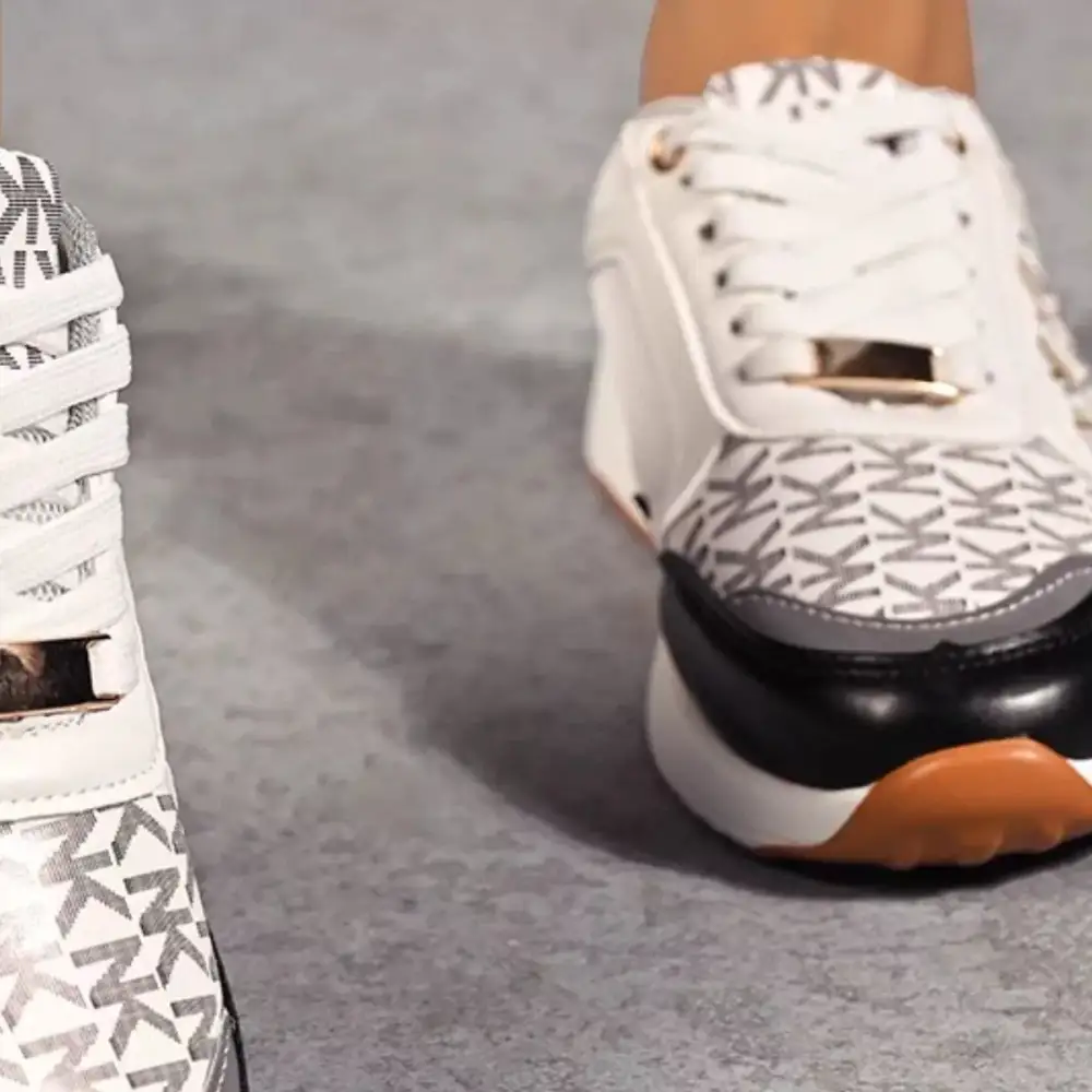Modern Lace-Up Round Toe Sneakers