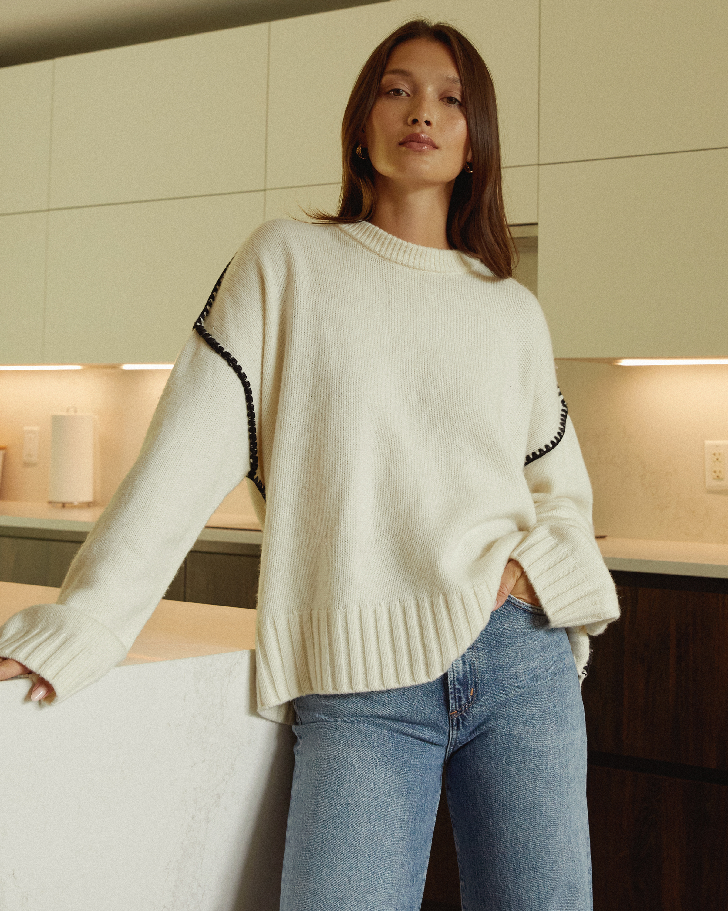 Carla Cashmere-Wool Sweater