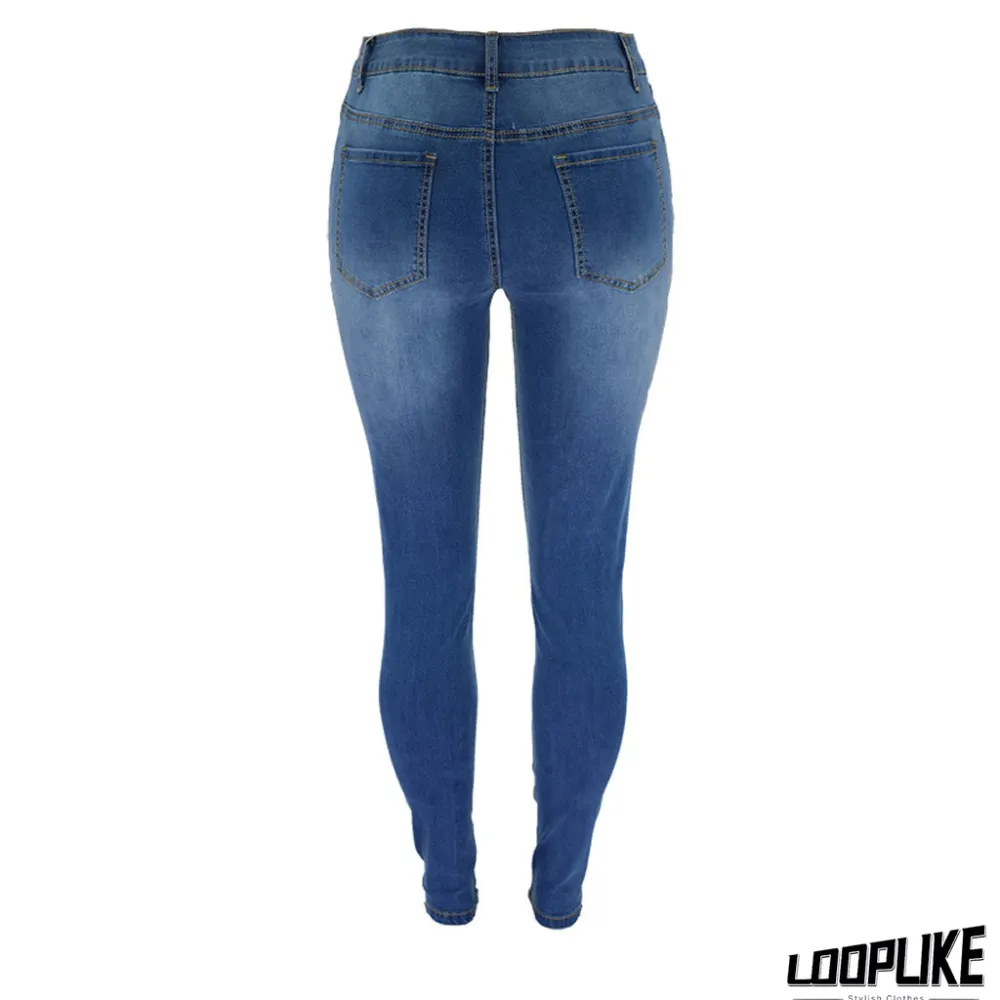 Ripped hip jeans