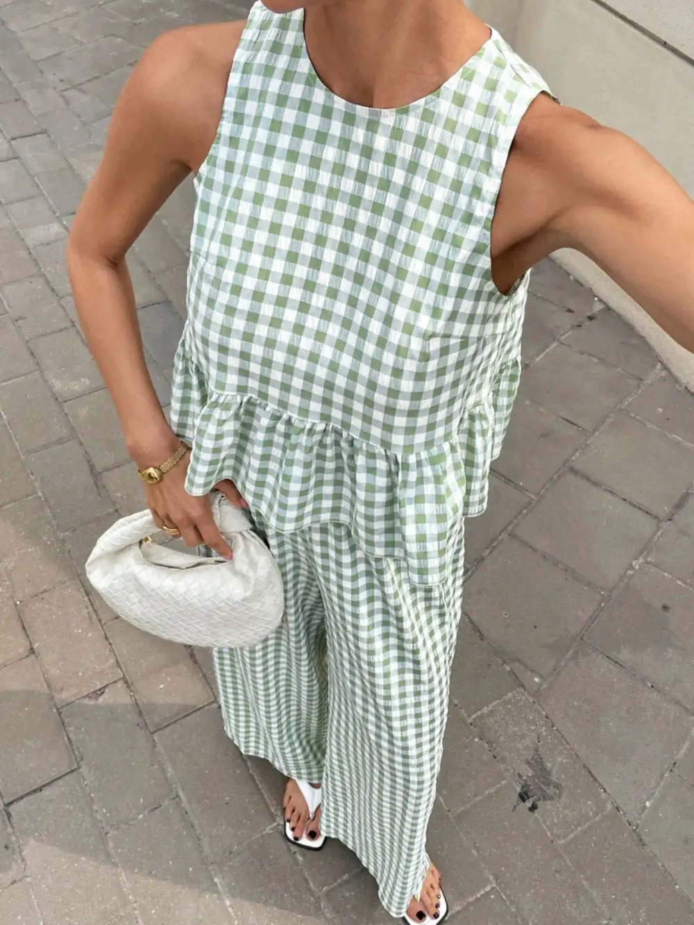 Simple Wide Leg Sleeveless Jumpsuit