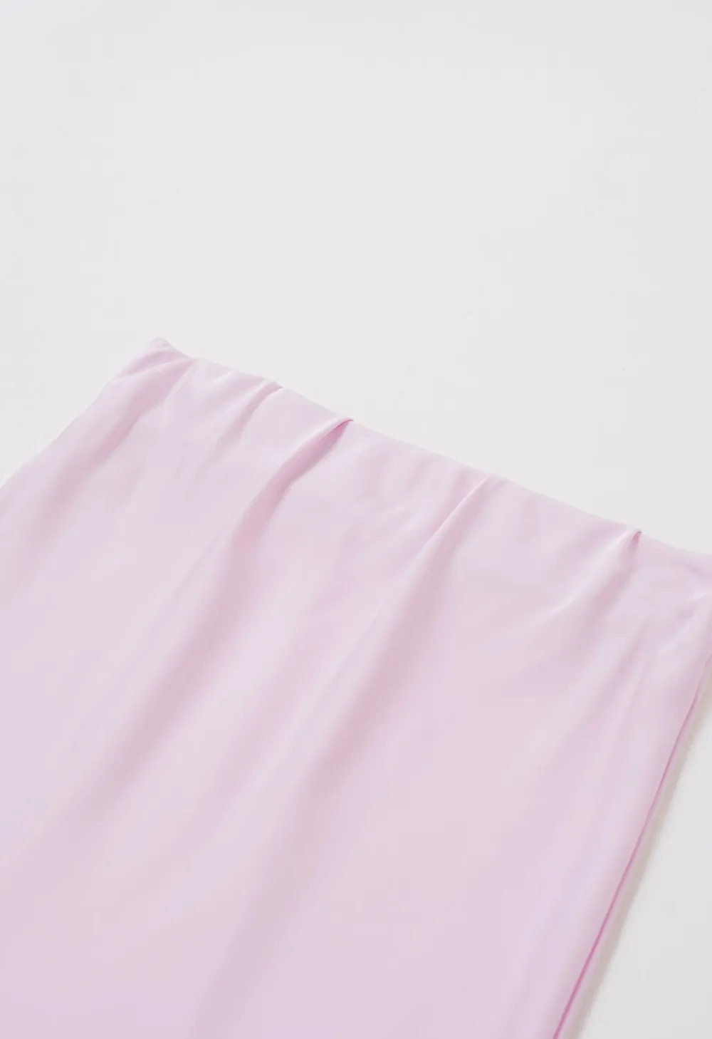 SATIN FINISH MERMAID MAXI SKIRT IN PINK