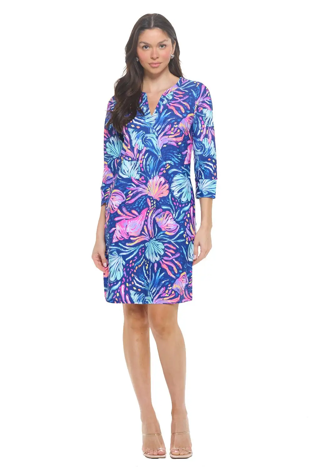 Jocelyn Cuffed Quarter Sleeve Dress