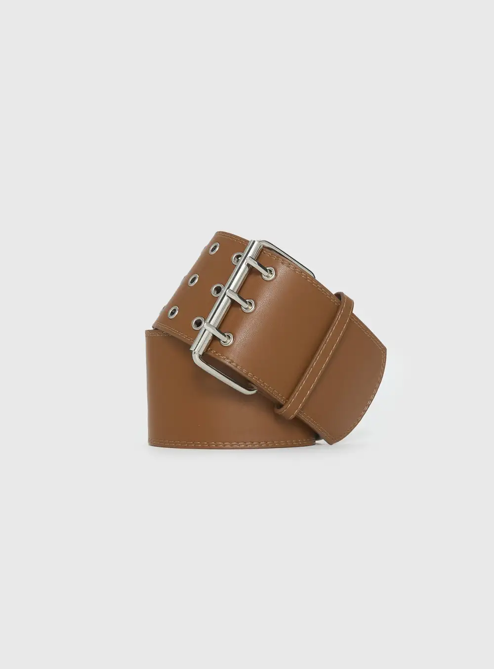 Everyday Accent Buckle Faux Leather Belt