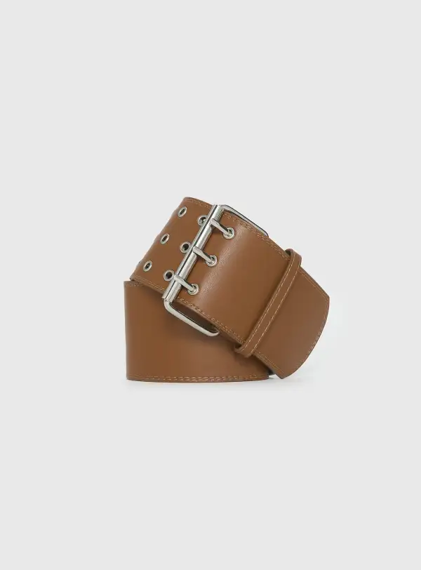 Everyday Accent Buckle Faux Leather Belt