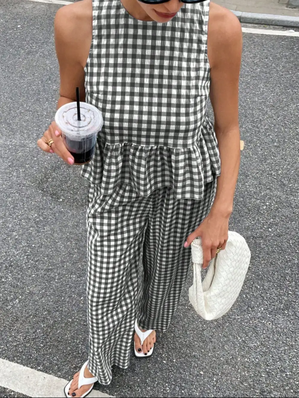 Simple Wide Leg Sleeveless Jumpsuit