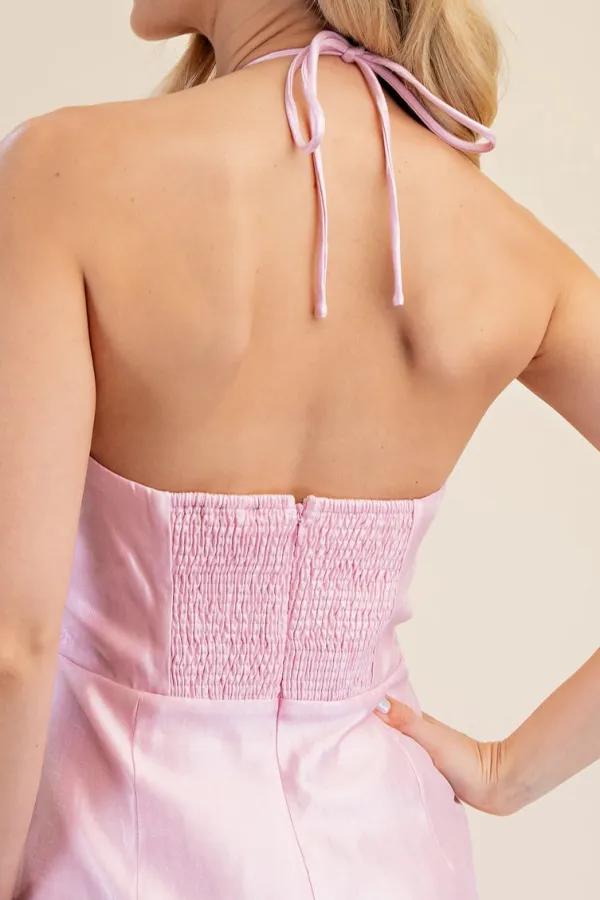 Nylon Roomy Zip Casual Romper