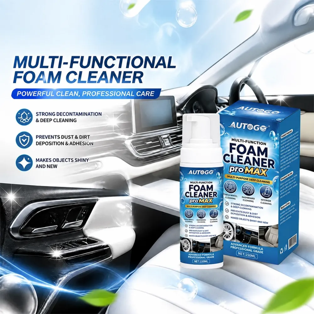 Multi-Purpose Foam Cleaner | Car Interior Leather Cleaning Stain Removal Restoration Daily Maintenance Shine