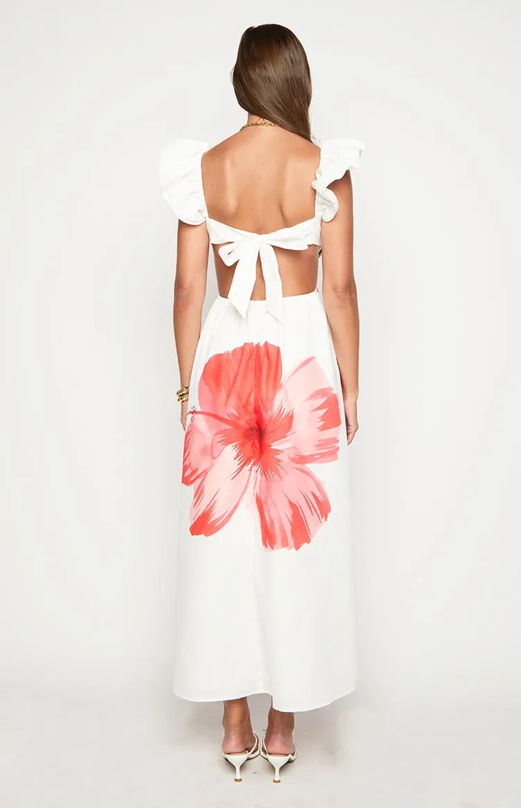 Floral Flowy Print Maxi Dress