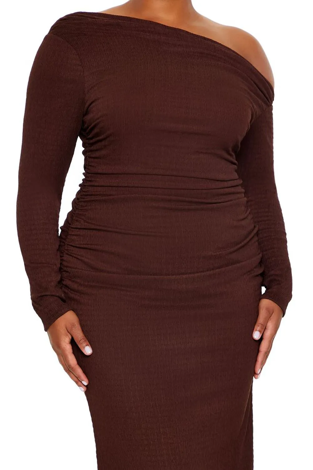 Plus Size Off-the-Shoulder Maxi Dress