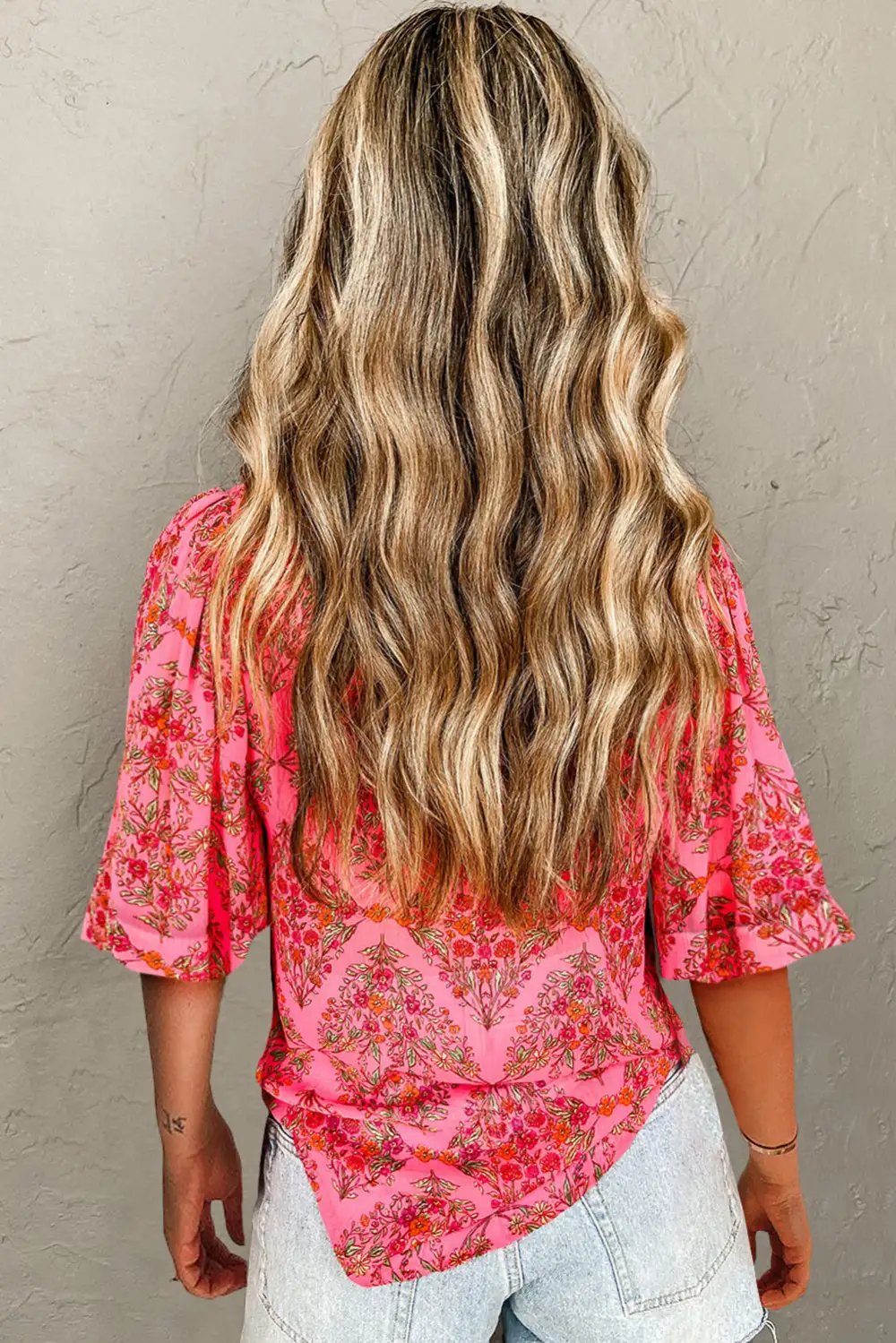 Floral Short Sleeve Casual Shirt