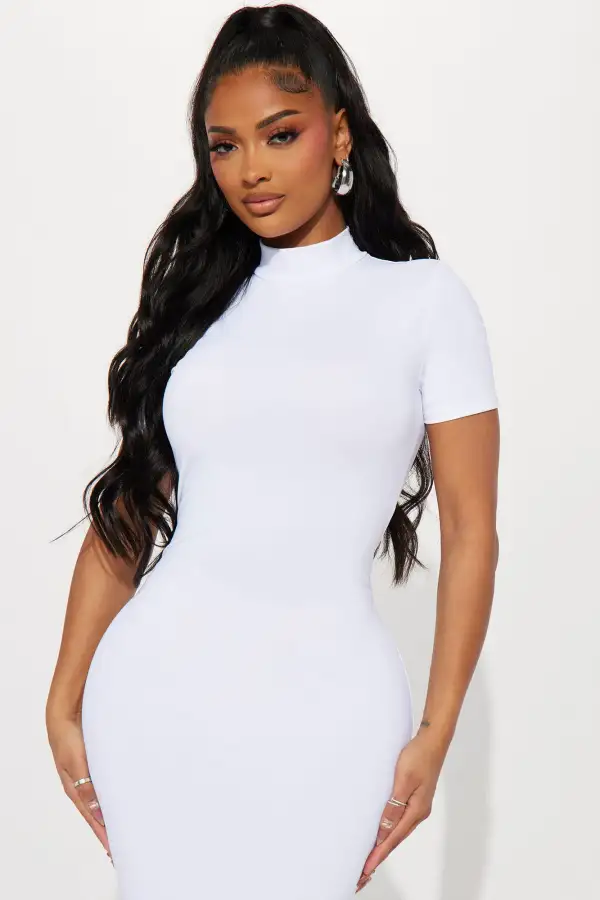 Genesis Sculpting Maxi Dress - White