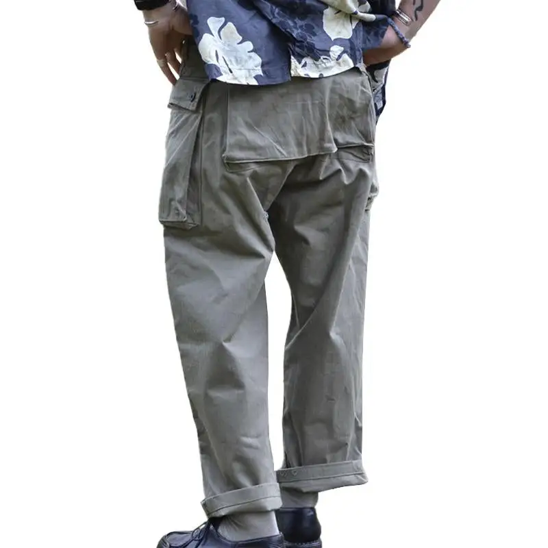 Cotton Straight Loose Pants