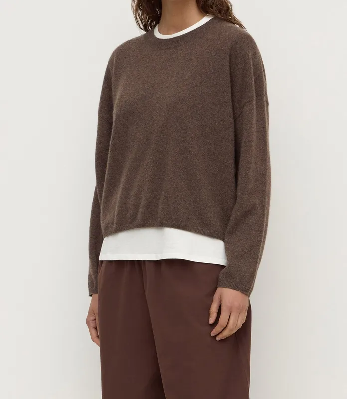 Ganache Marle Cashmere Boxy Knit Sweater