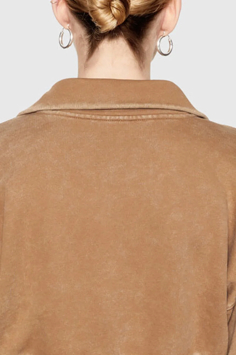 Stylish Zip-Up Collar Hoodie