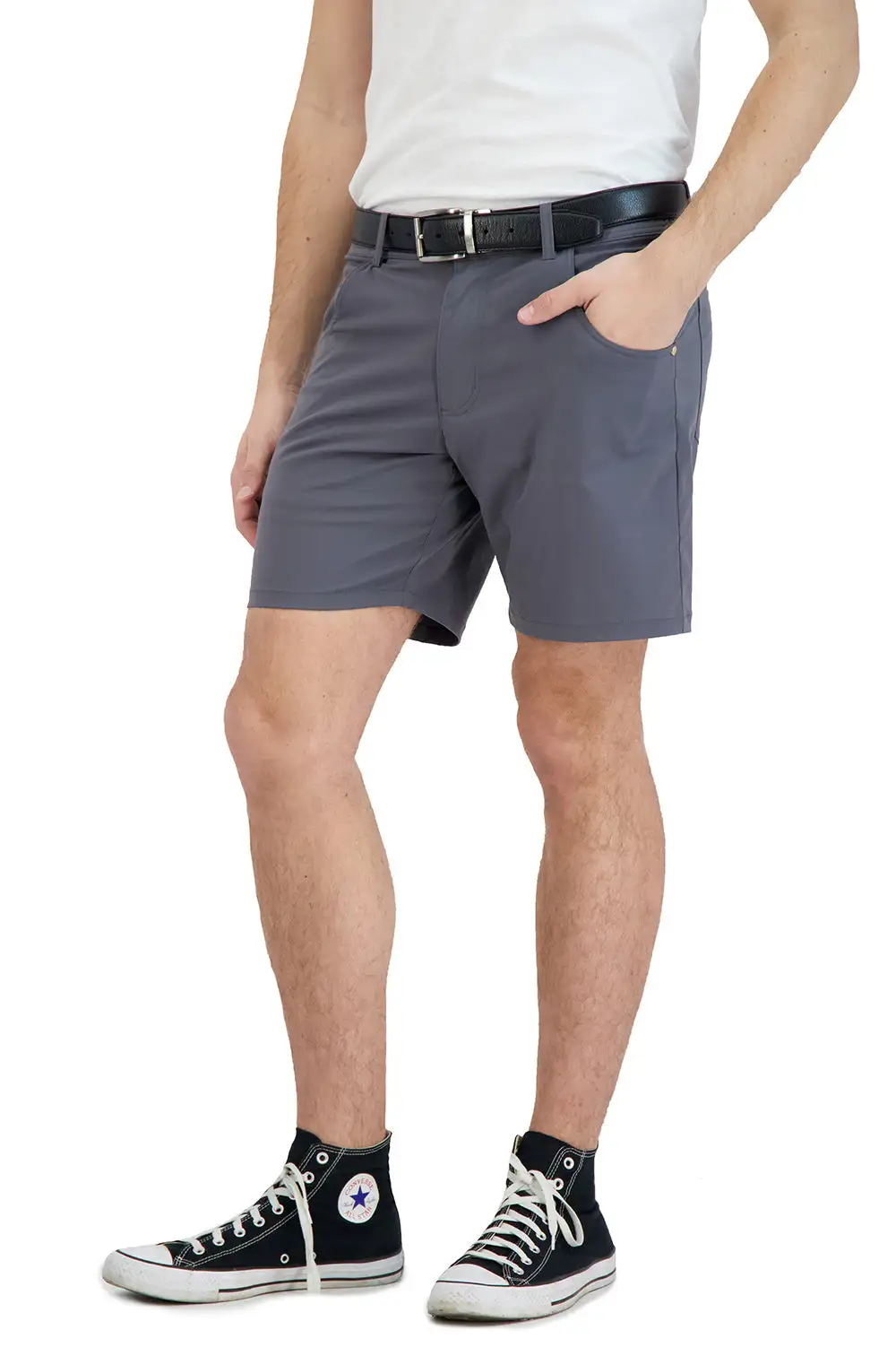 Smart Casual Stretch Denim Shorts