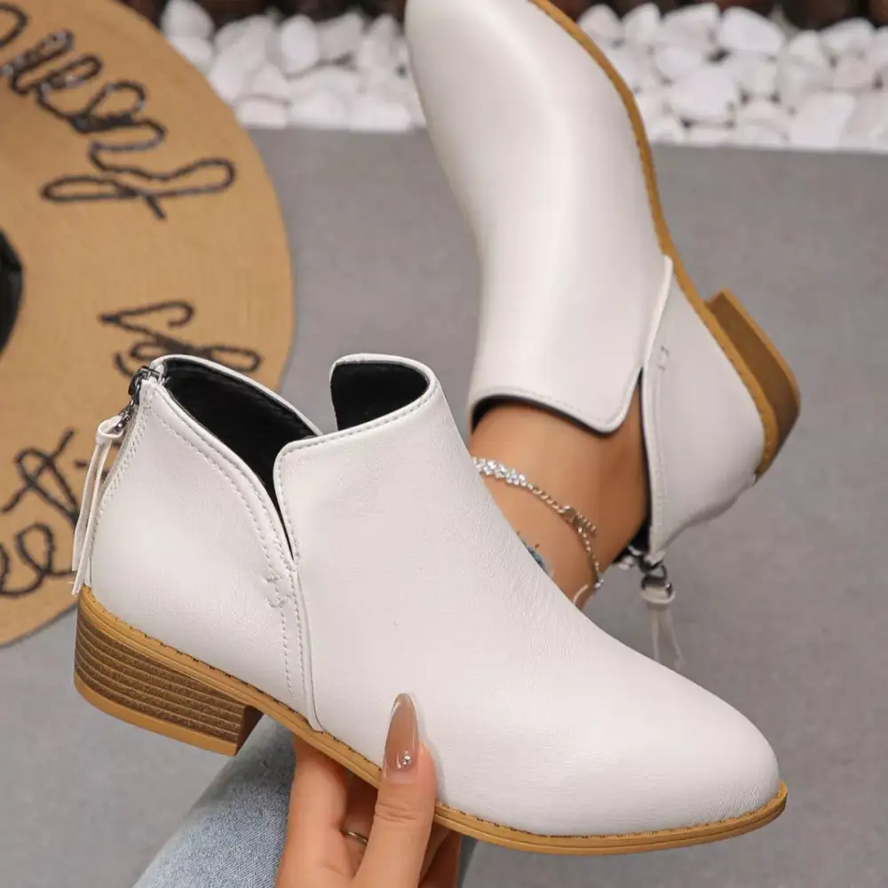 Versatile Pointed Toe Block Heel Boots