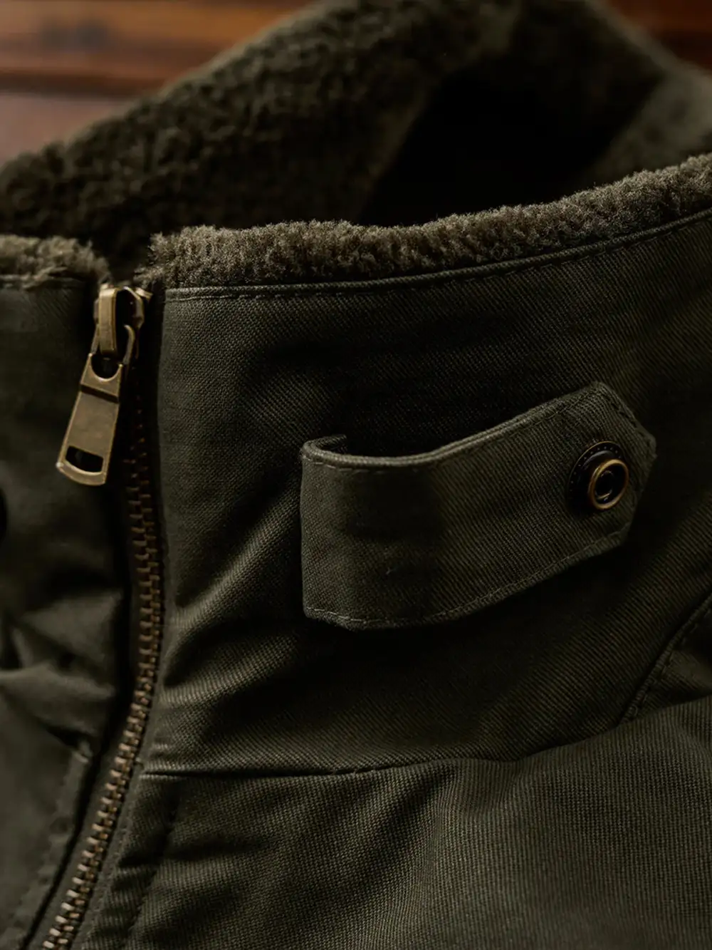 Men'S Fleece Lined Zip Front Bomber Jacket