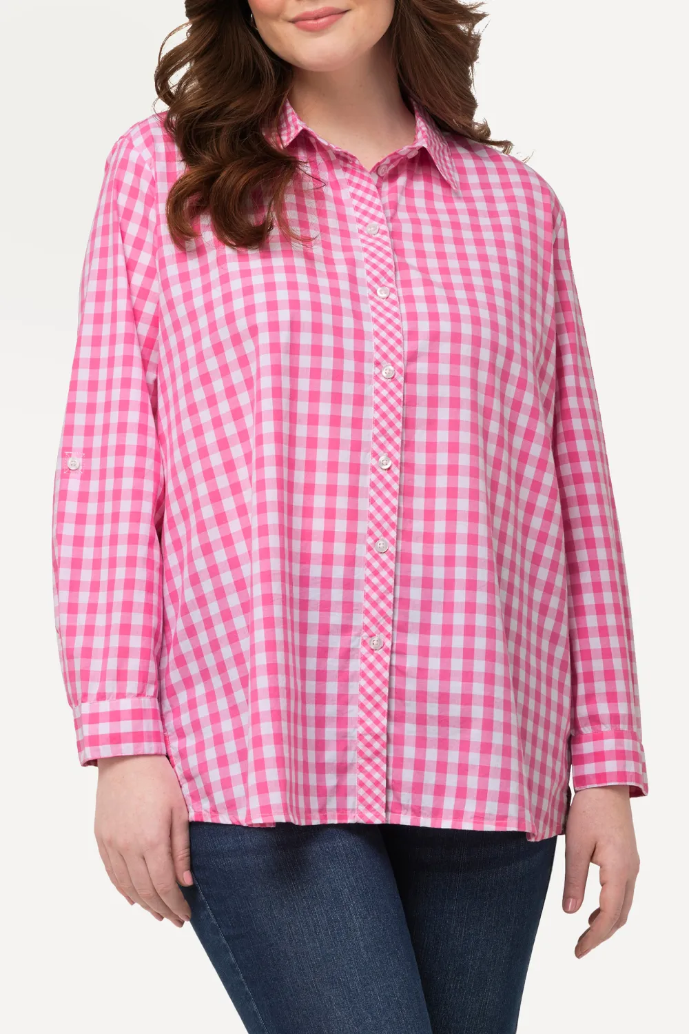 Contrasting Checkered Shirt