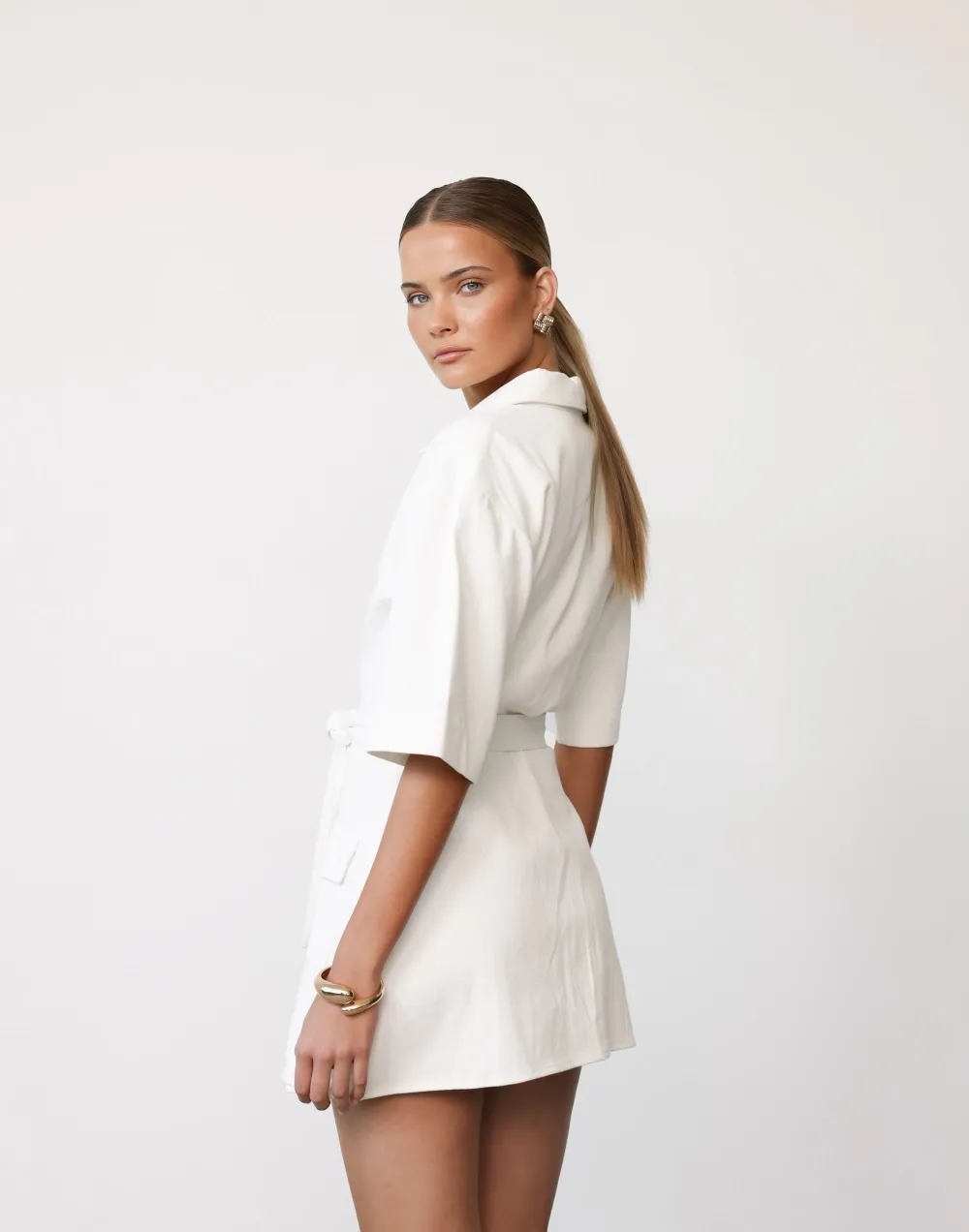 Roxy Mini Dress (White)