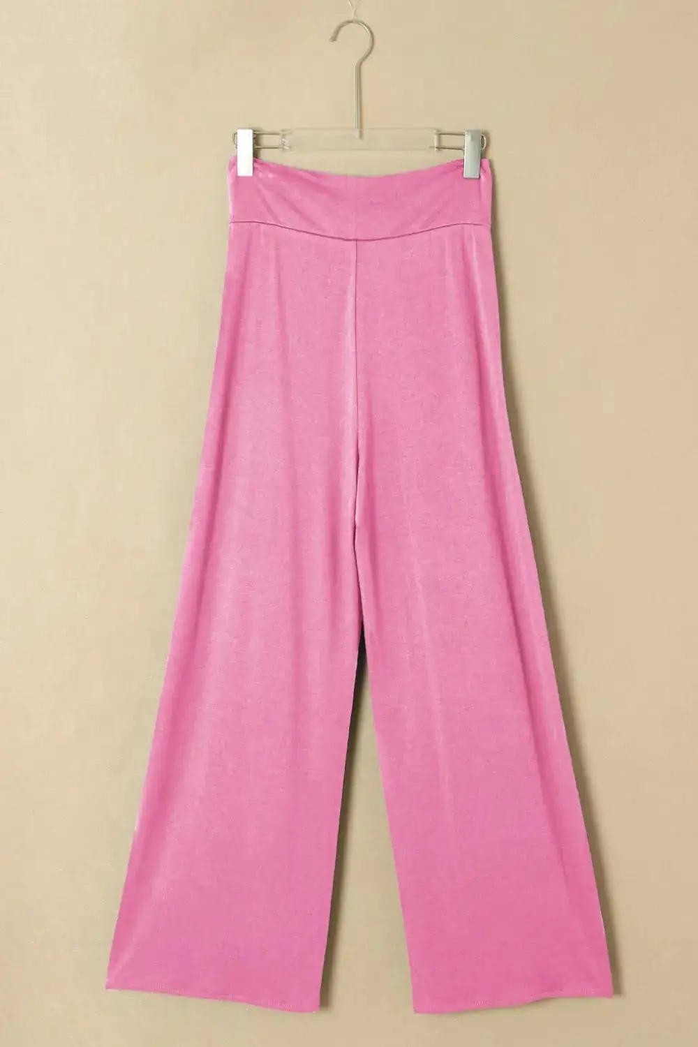 Knotted Waist Split Leg Relaxed Pants