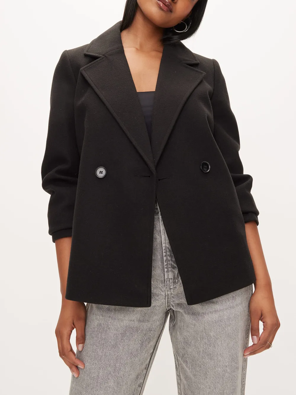 Double Breasted Short Coat