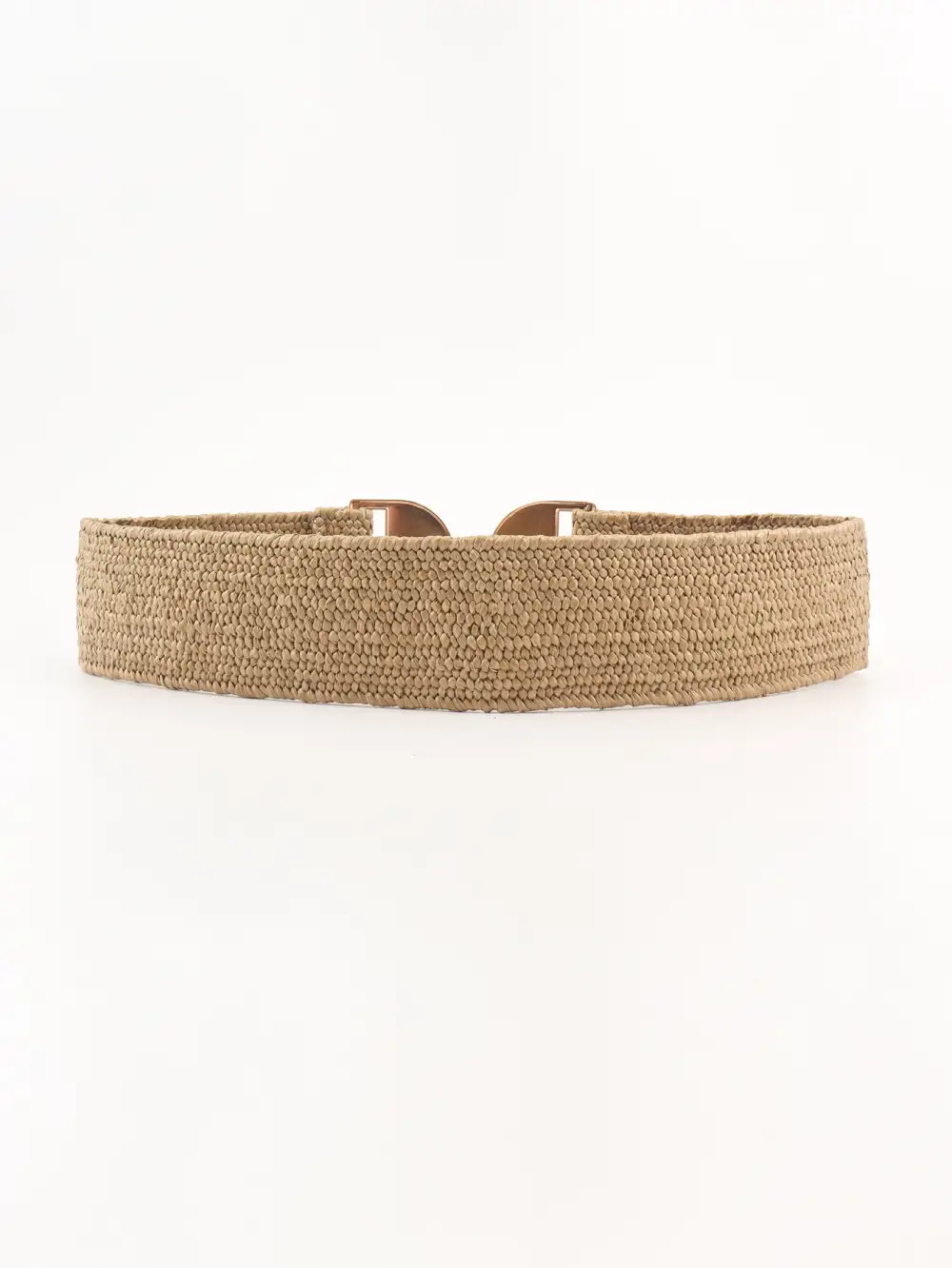 Textured Buckle Stretch Belt