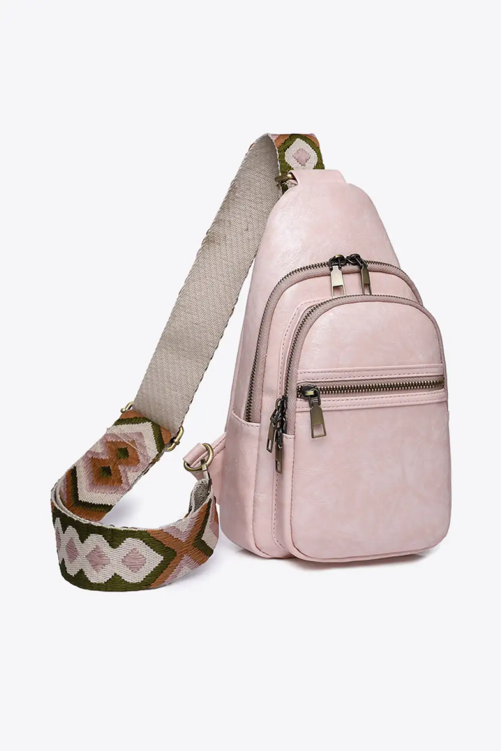 Faux Leather Sling Bag