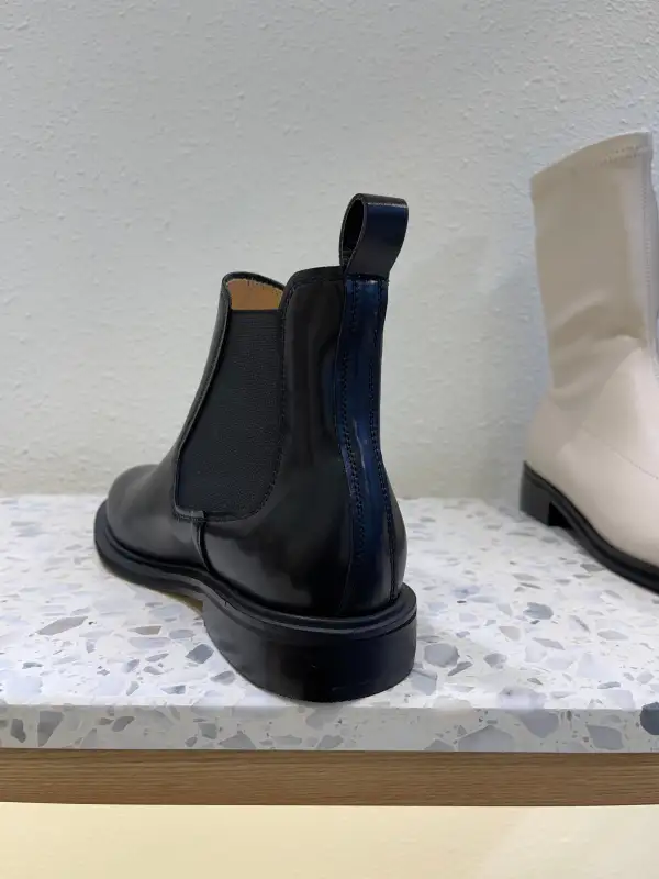Streamlined Faux Leather Ankle Boots
