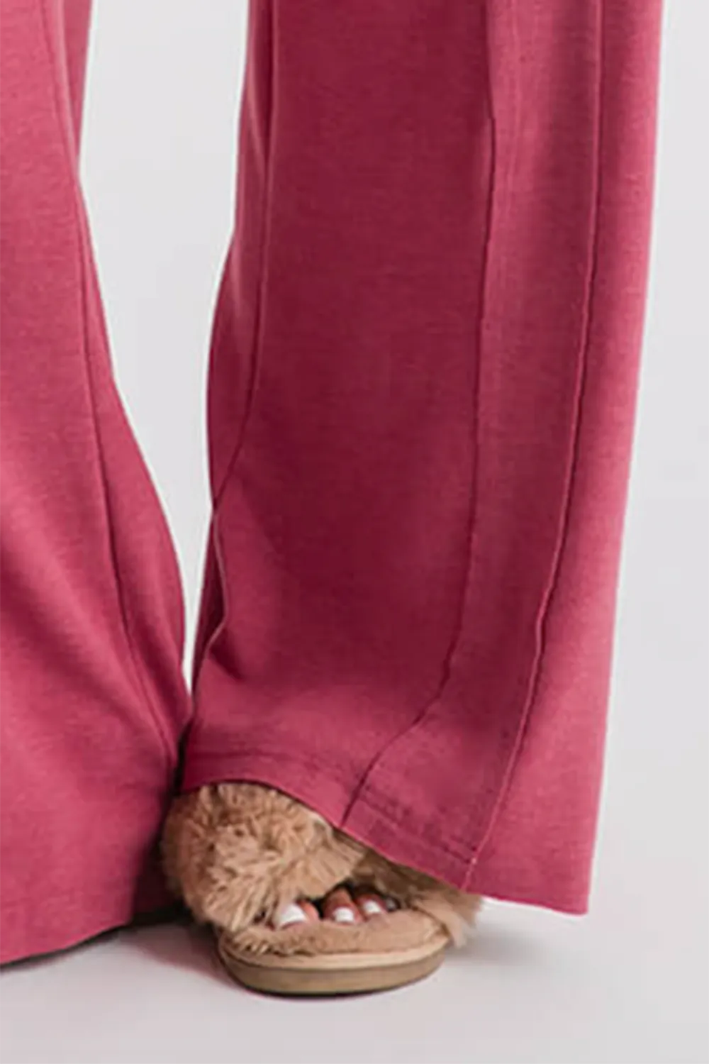 Risen Wideleg Jersey Pants - mocha