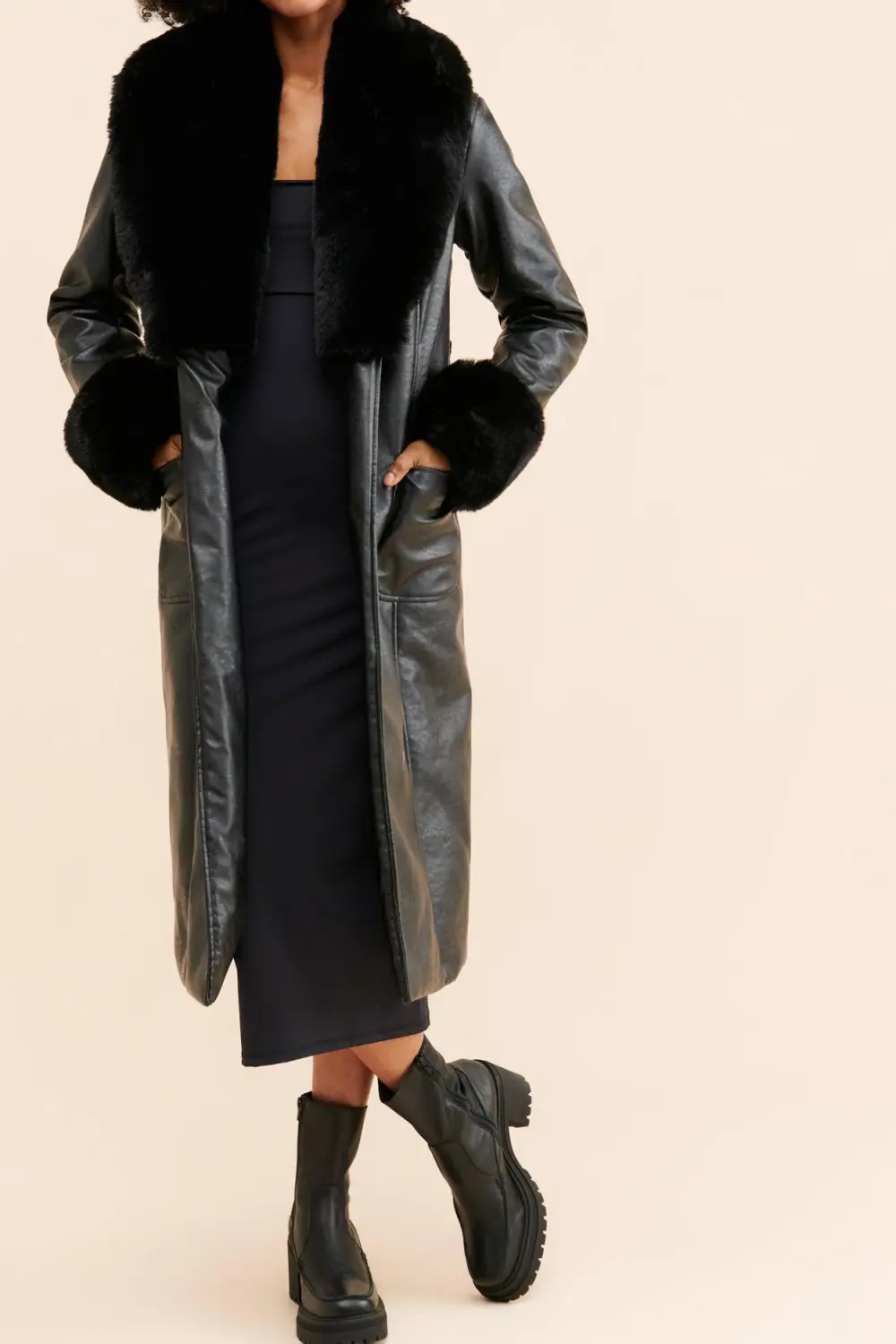 Mixed Media Coat