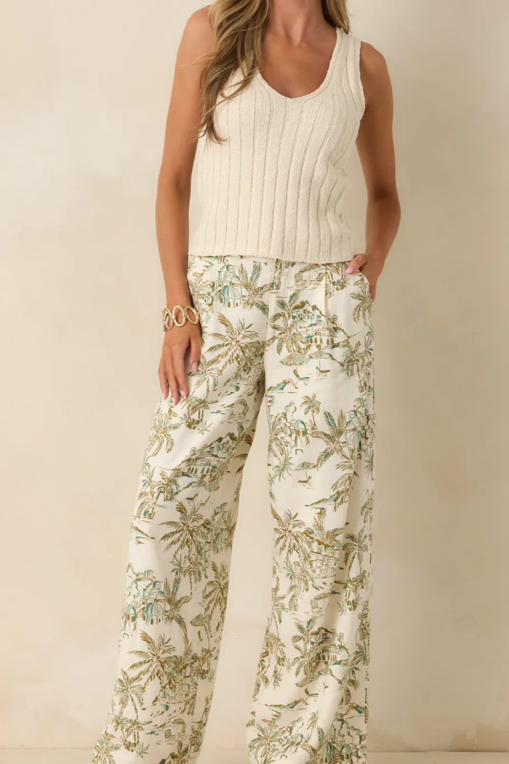Tiki Tide Lightweight Linen Pants