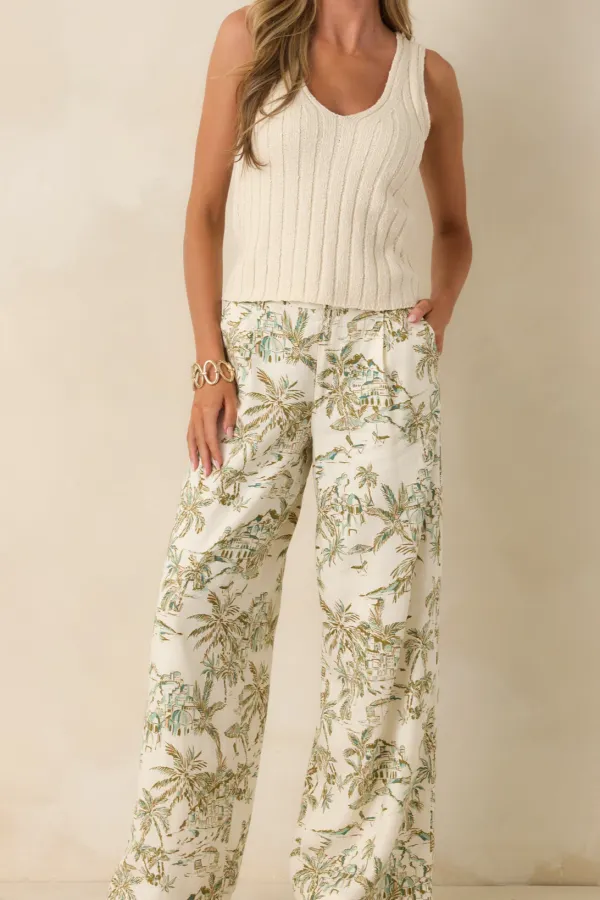 Tiki Tide Lightweight Linen Pants