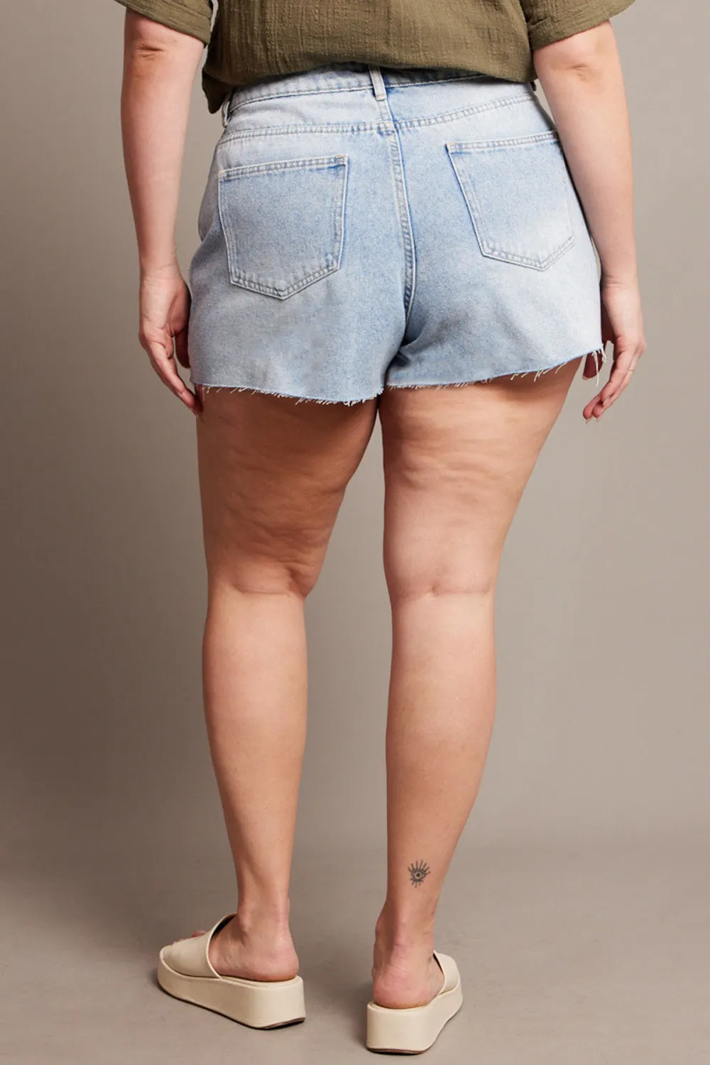 Casual Ripped Denim Shorts