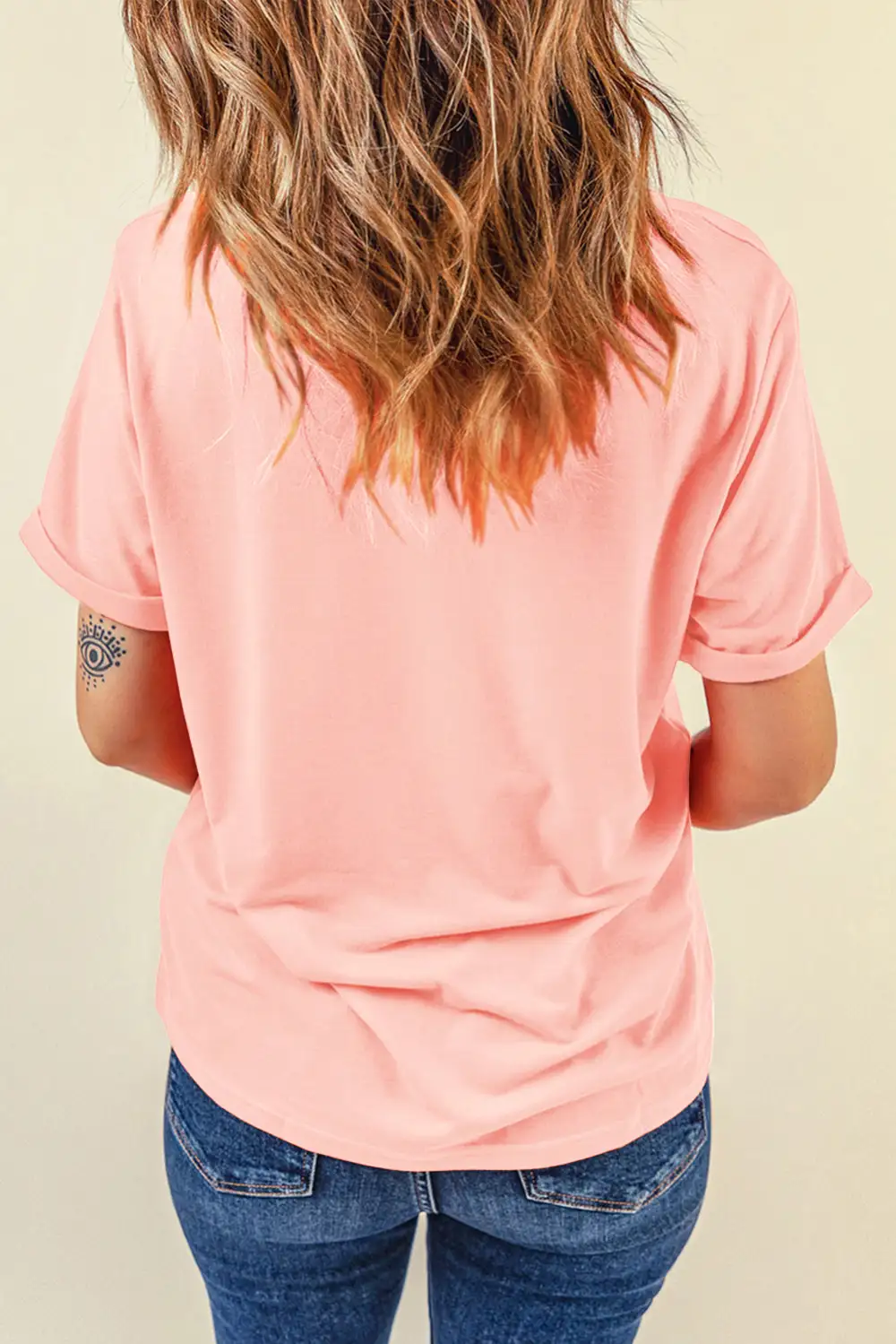 Guitar Sequin Patch Crew Tee
