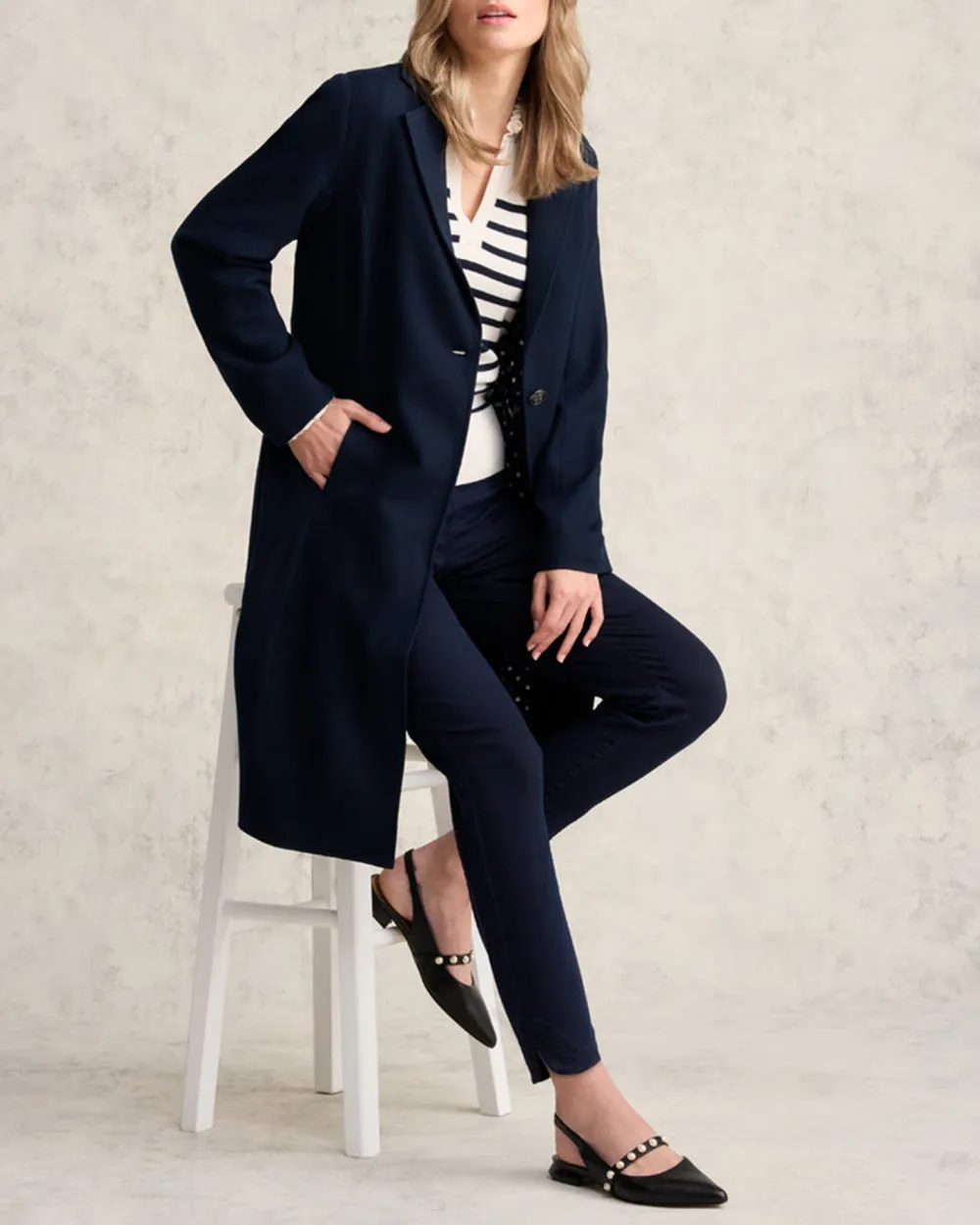 Wool Slight Stretch Coatigan