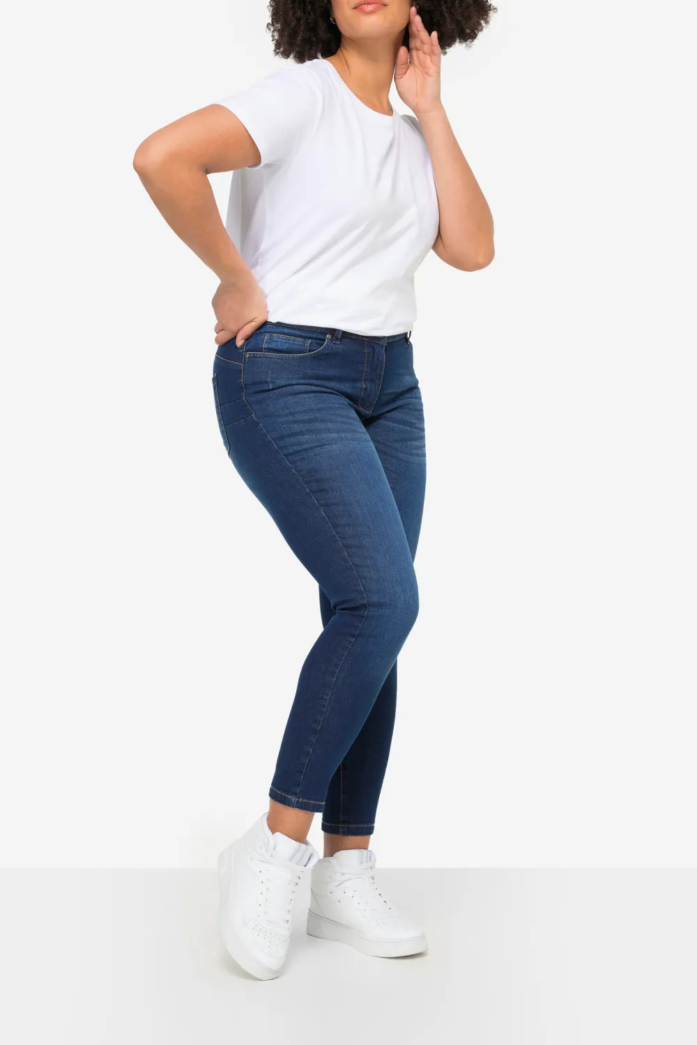 Solid Color Stretch Jeans