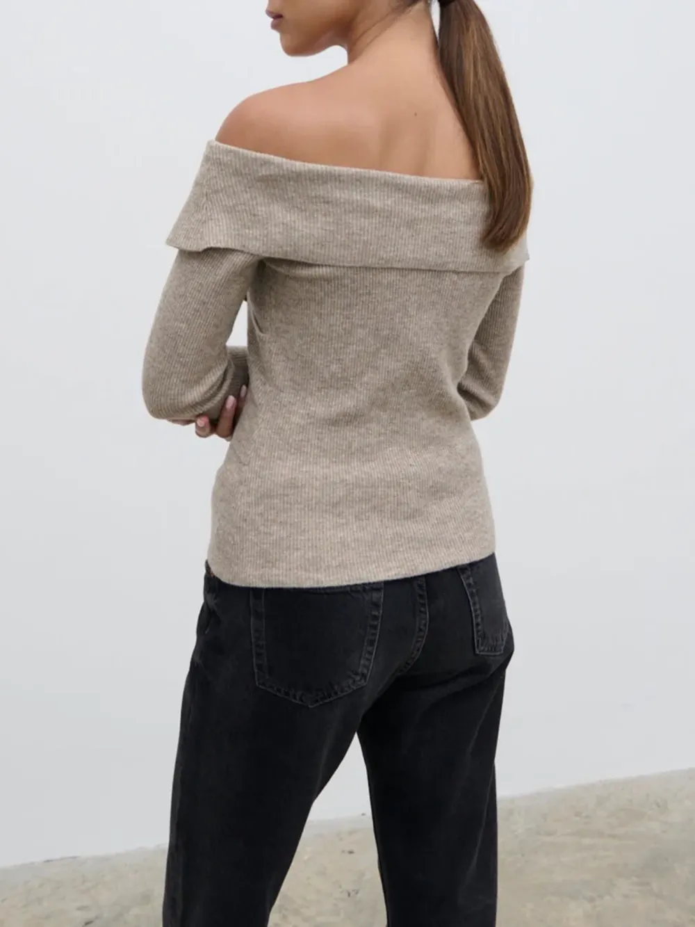 Cross Over Knit Top