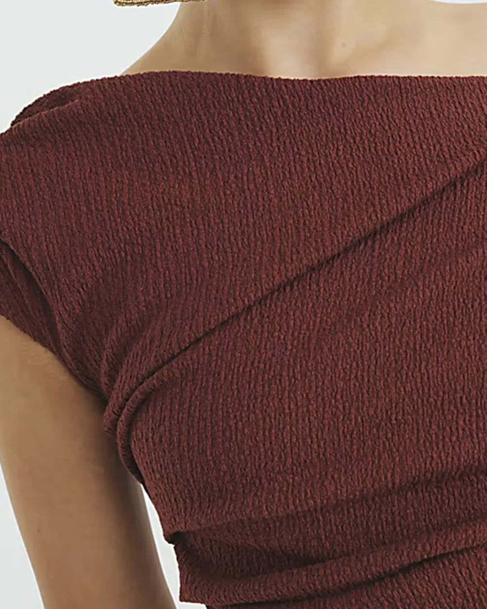 Cotton-Feel Skin-Friendly Off-Shoulder Design Women'S Short-Sleeved