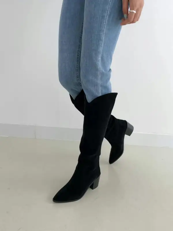 Understated Faux Suede Everyday Boots