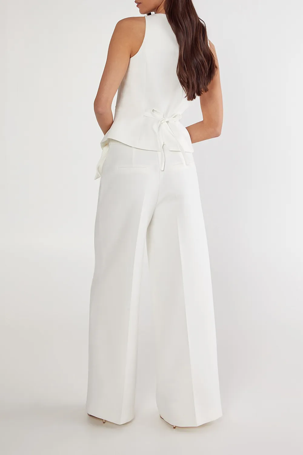 Ladies Lapel Design Wide Shoulder Strap Vest