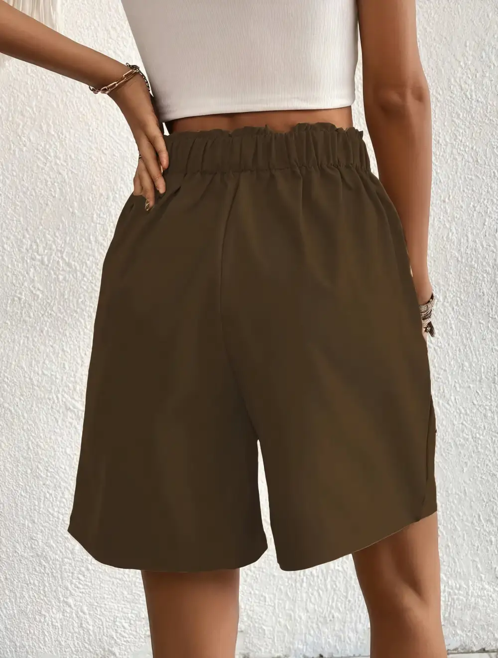 High Waisted Cargo Shorts