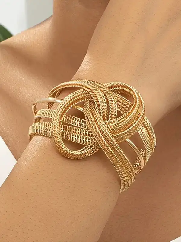 Openwork Chain Alloy Vintage Bracelet