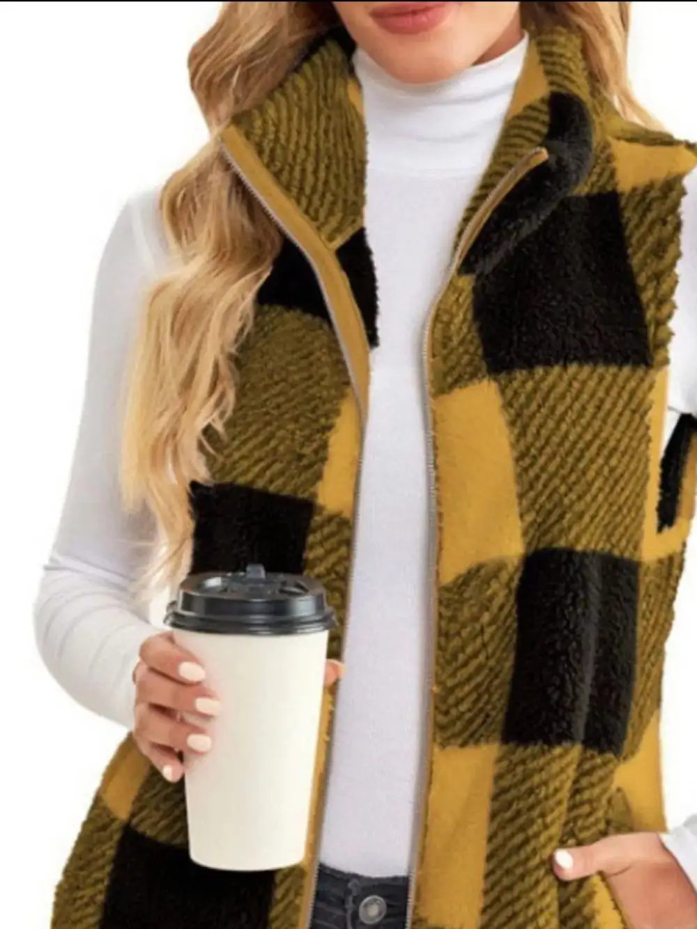 Full Size Color Block Zip