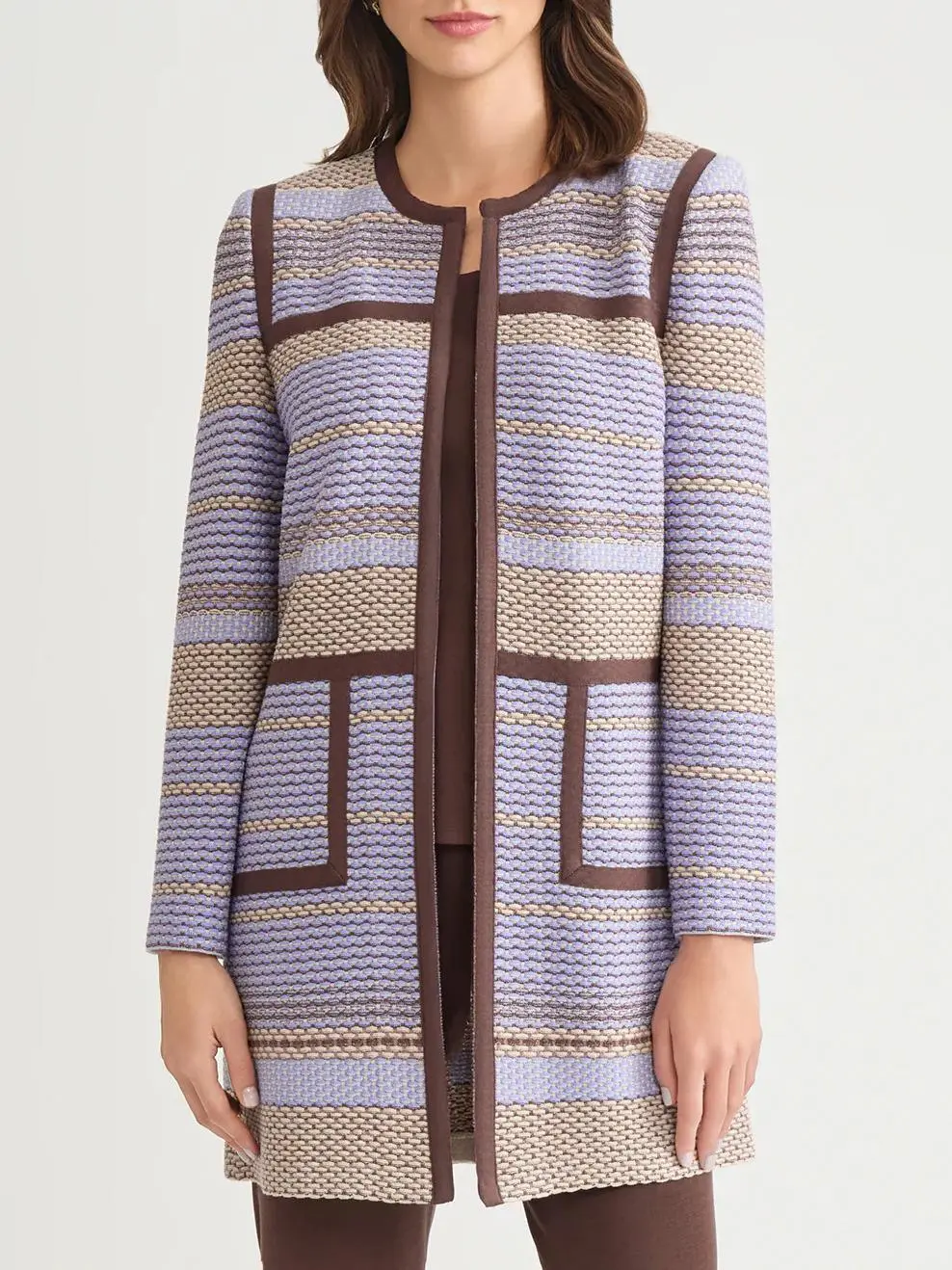 Medium To Long Striped Jacket