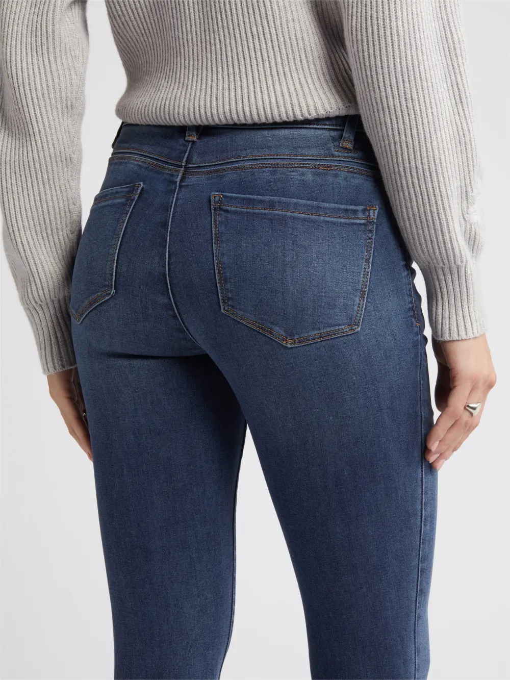 High Waist Skinny Ankle Jeans