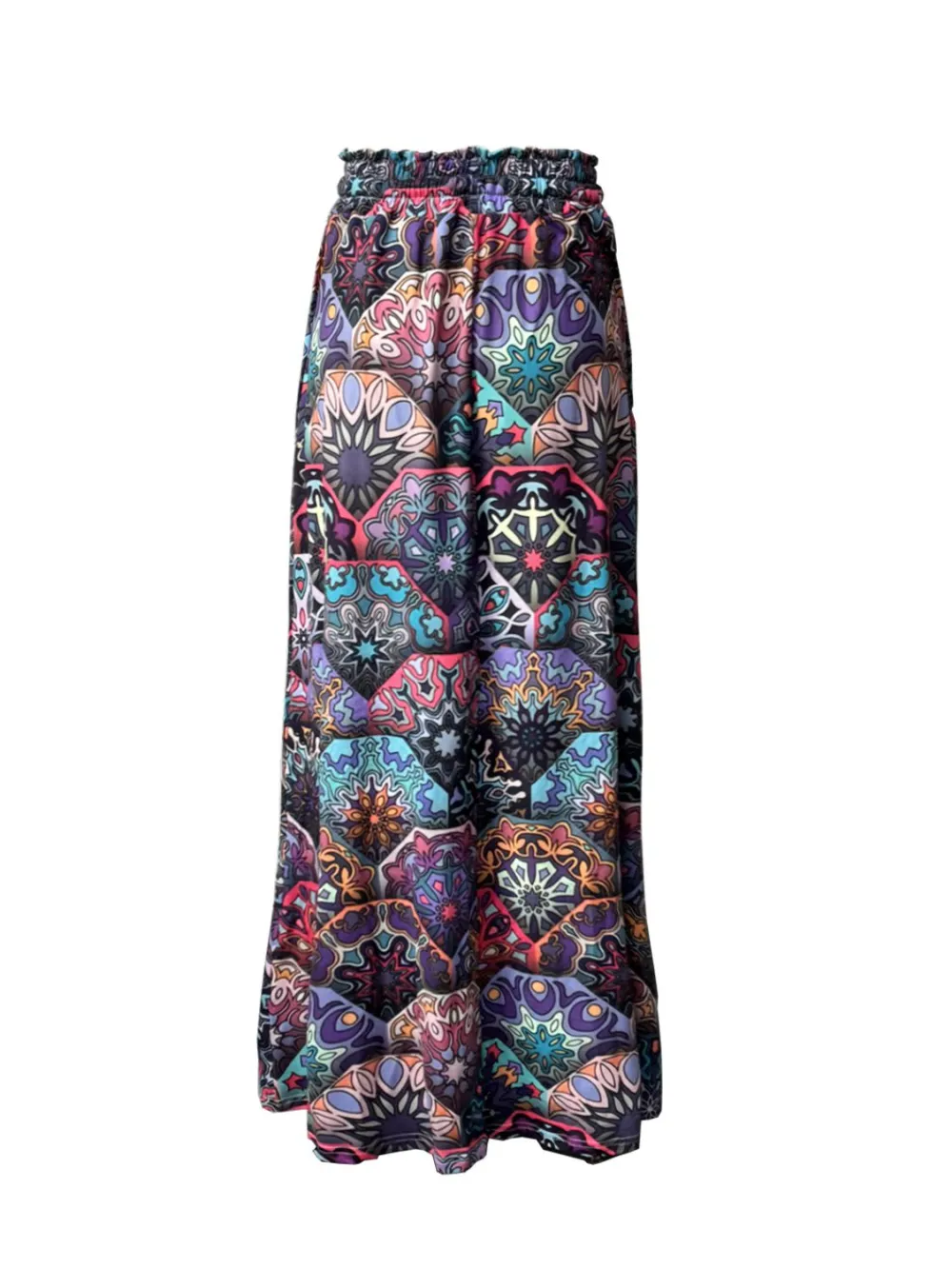 Printed Maxi Pockets Ezyfit Skirt