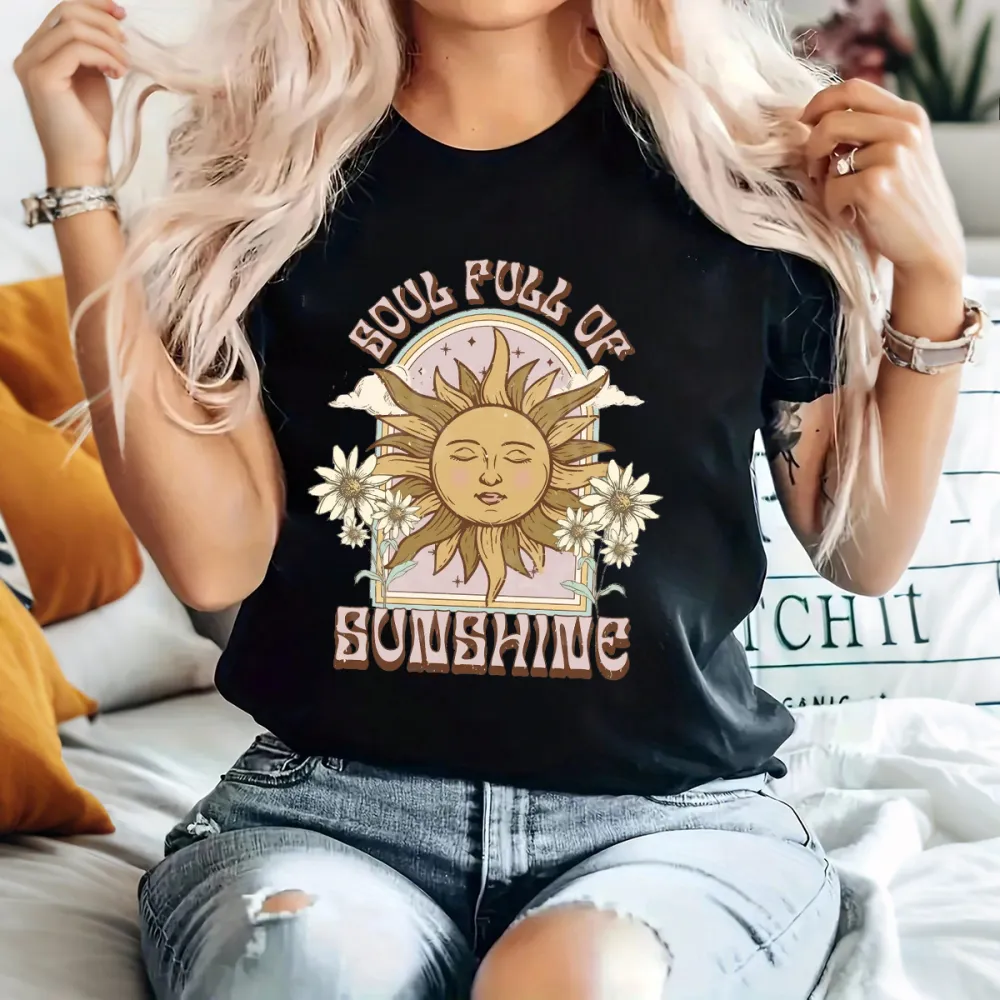 Convey A Sunny And Positive Feeling Casual T-Shirt