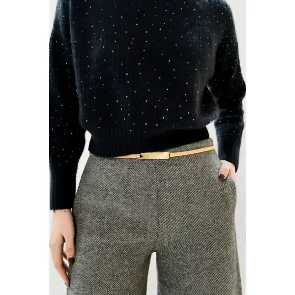 Elastic Iron Skinny Belt