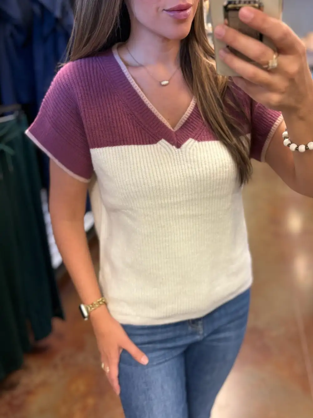 Charlotte Color Block Top