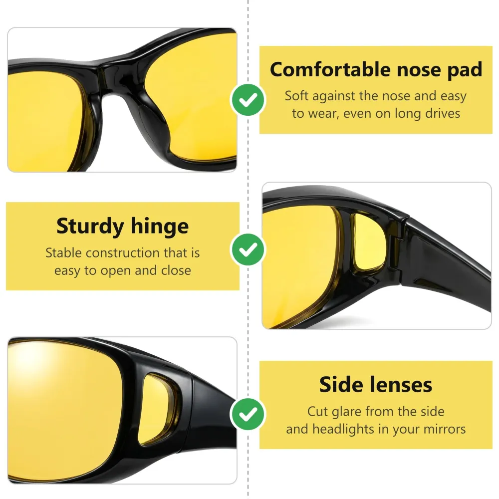 Polarized glasses for day and night driving
